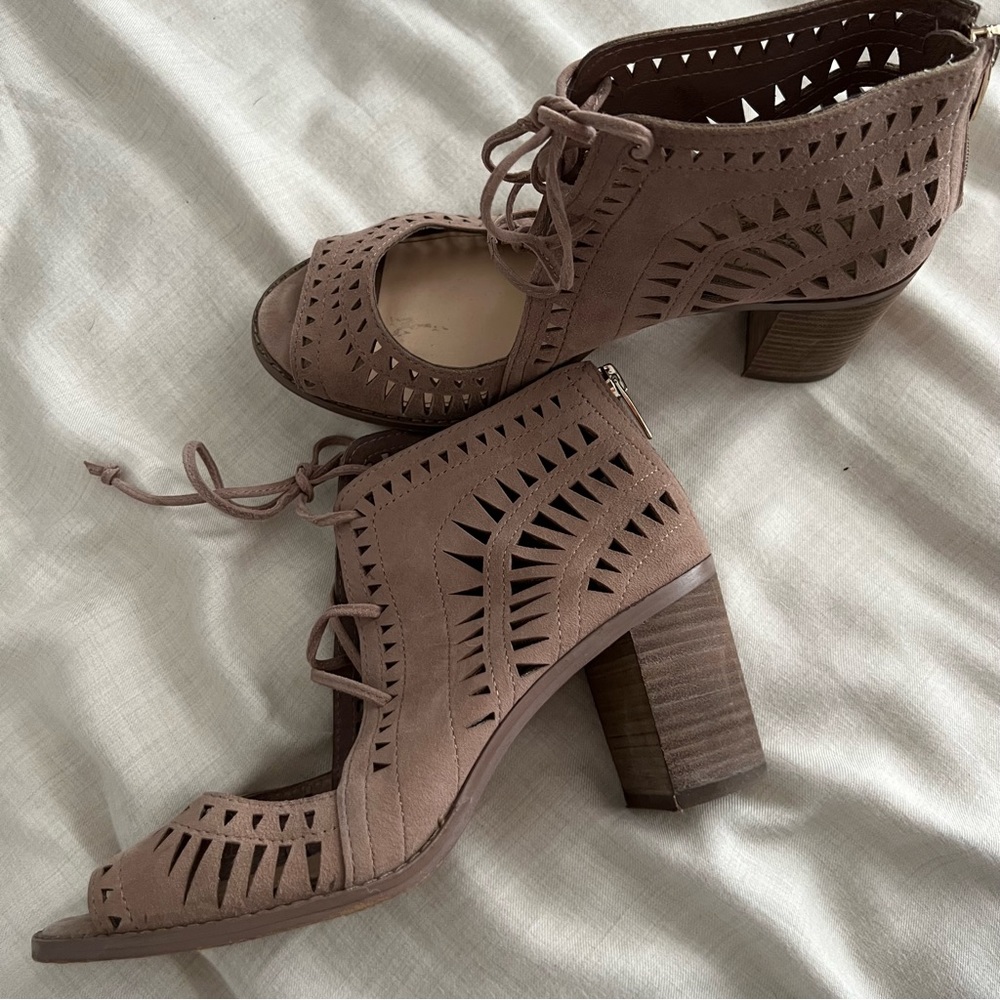 Vince Camuto Women's Tarita Cutout Lace-Up Sandal Heels